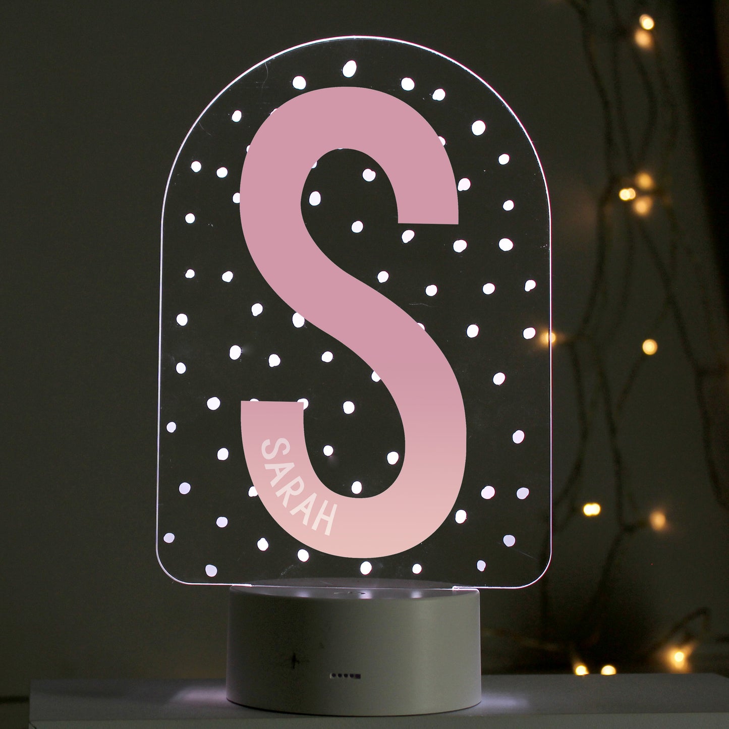 Personalised Initial LED Colour Changing Night Light - image 3
