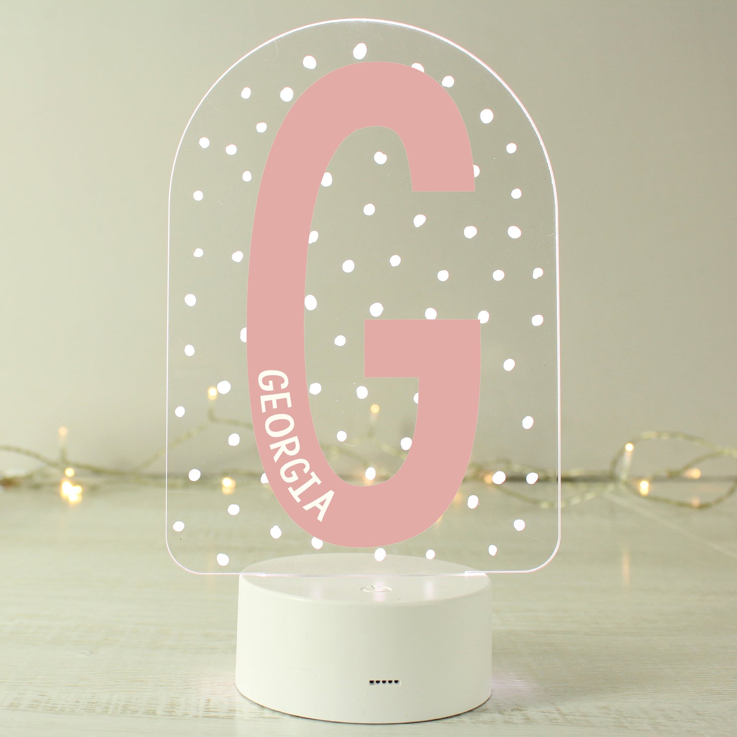 Personalised Initial LED Colour Changing Night Light - image 4