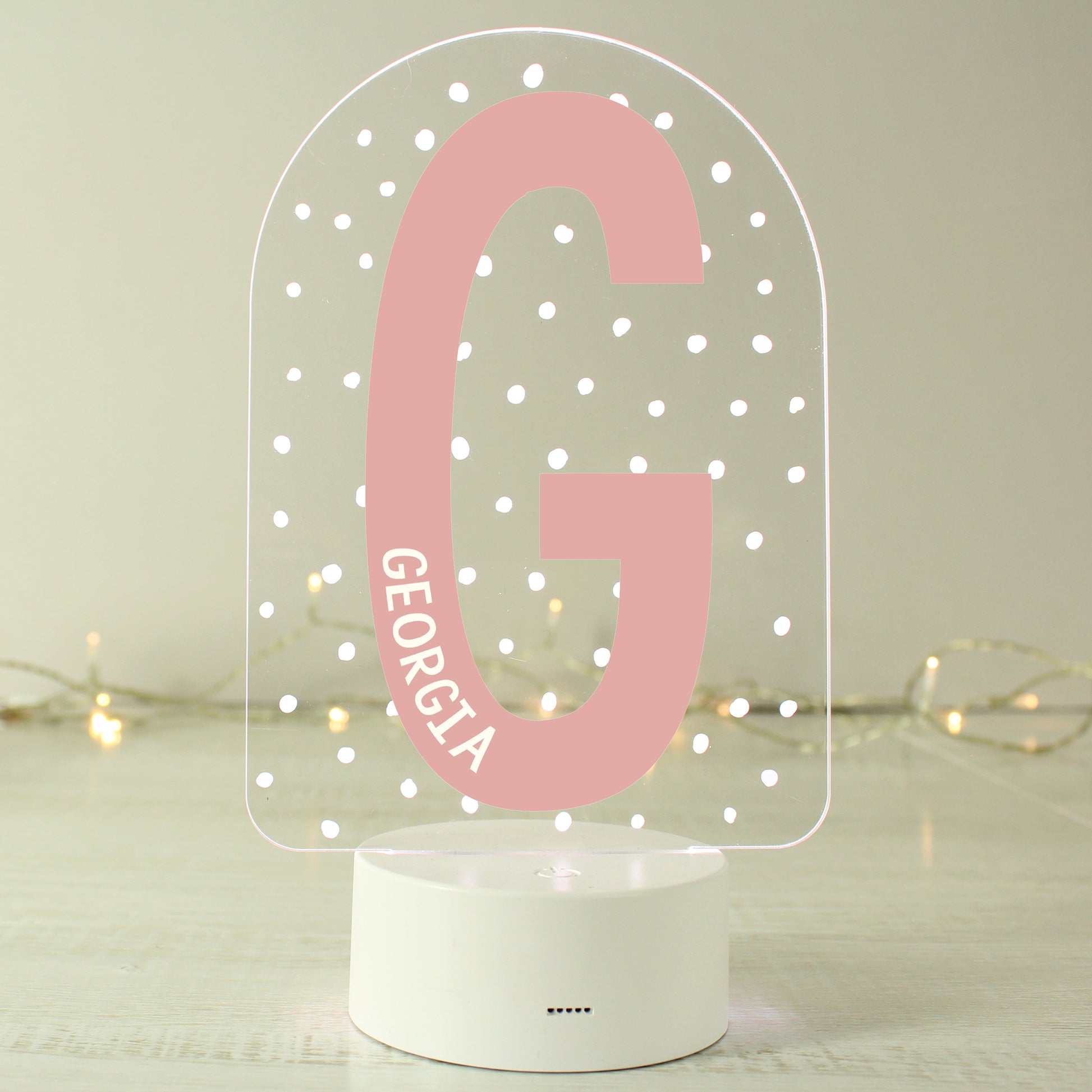 Personalised Initial LED Colour Changing Night Light - image 4