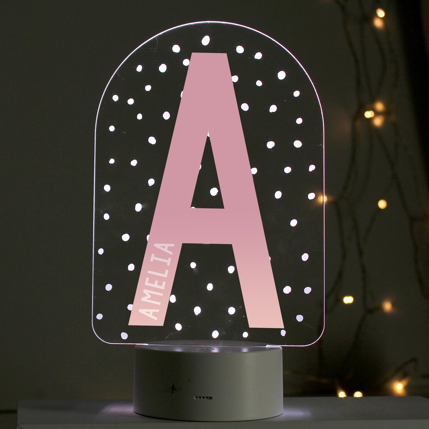 Personalised Initial LED Colour Changing Night Light - image 6