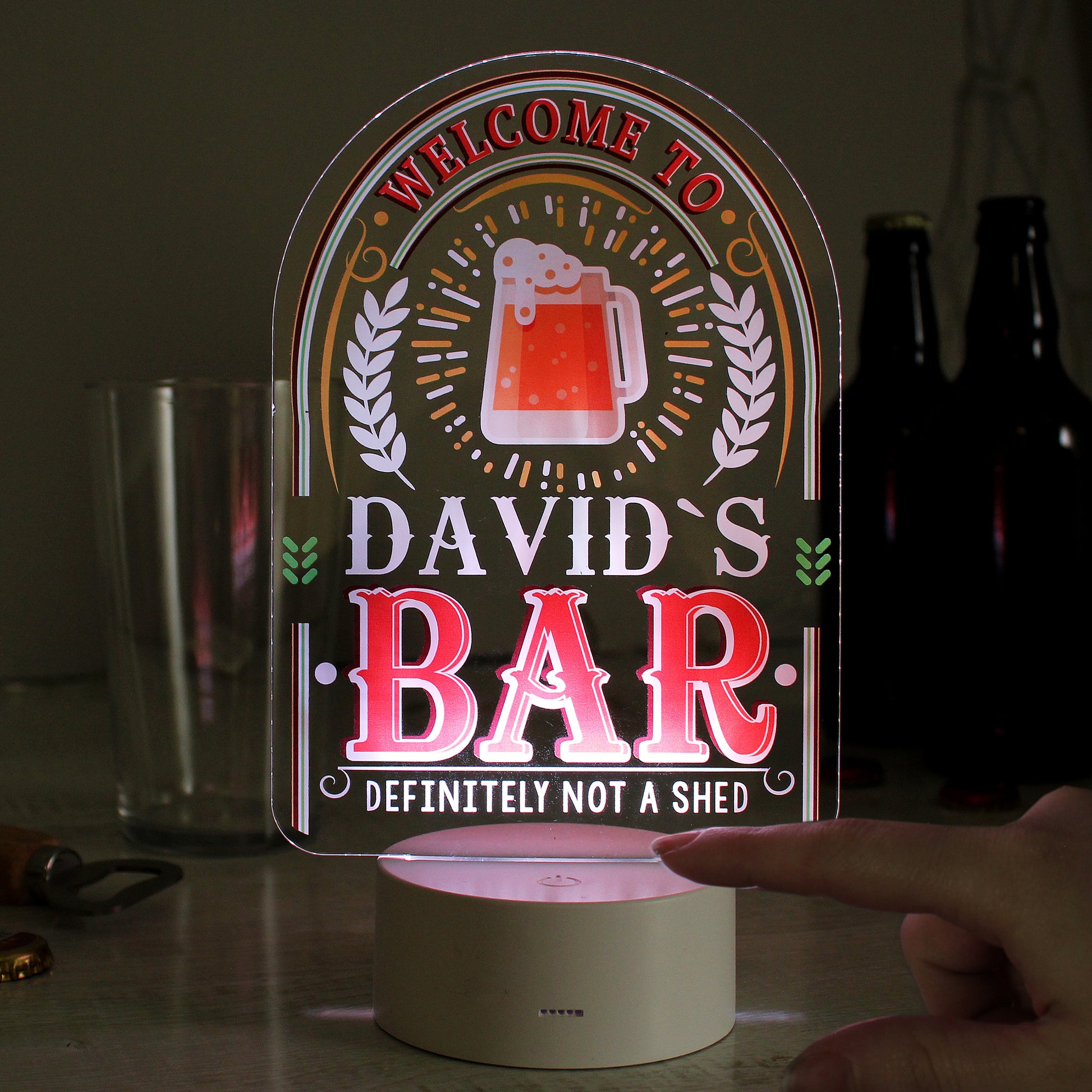 Personalised LED Colour Changing Bar Sign - image 3