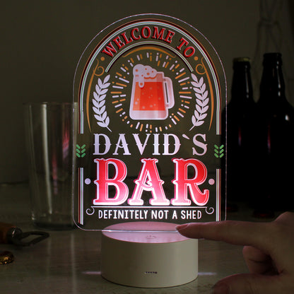 Personalised LED Colour Changing Bar Sign - image 3