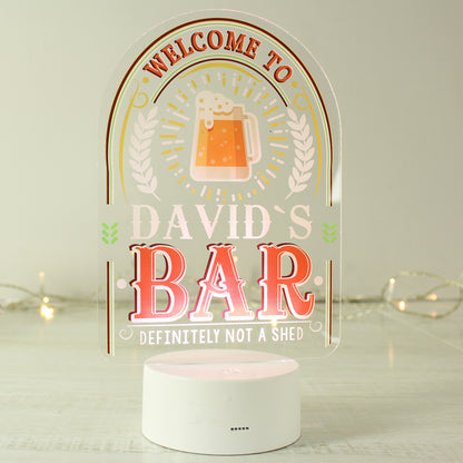 Personalised LED Colour Changing Bar Sign - image 4