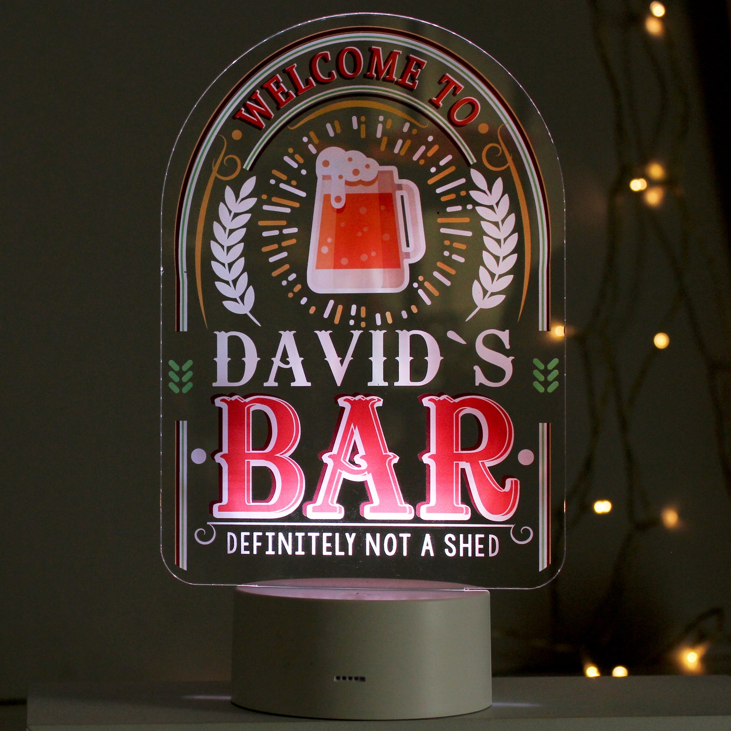 Personalised LED Colour Changing Bar Sign - image 6