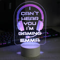 Personalised Pink Gaming LED Colour Changing Night Light from Heartfelt Gifts