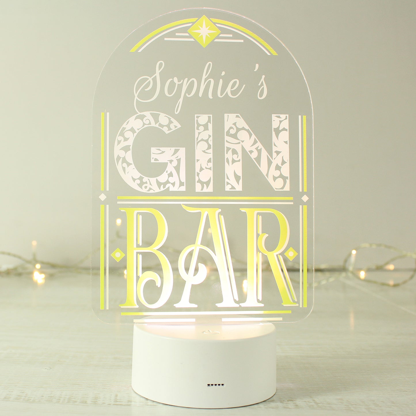 Personalised LED Colour Changing Gin Bar Sign - image 4