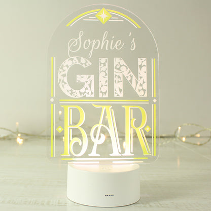 Personalised LED Colour Changing Gin Bar Sign - image 4