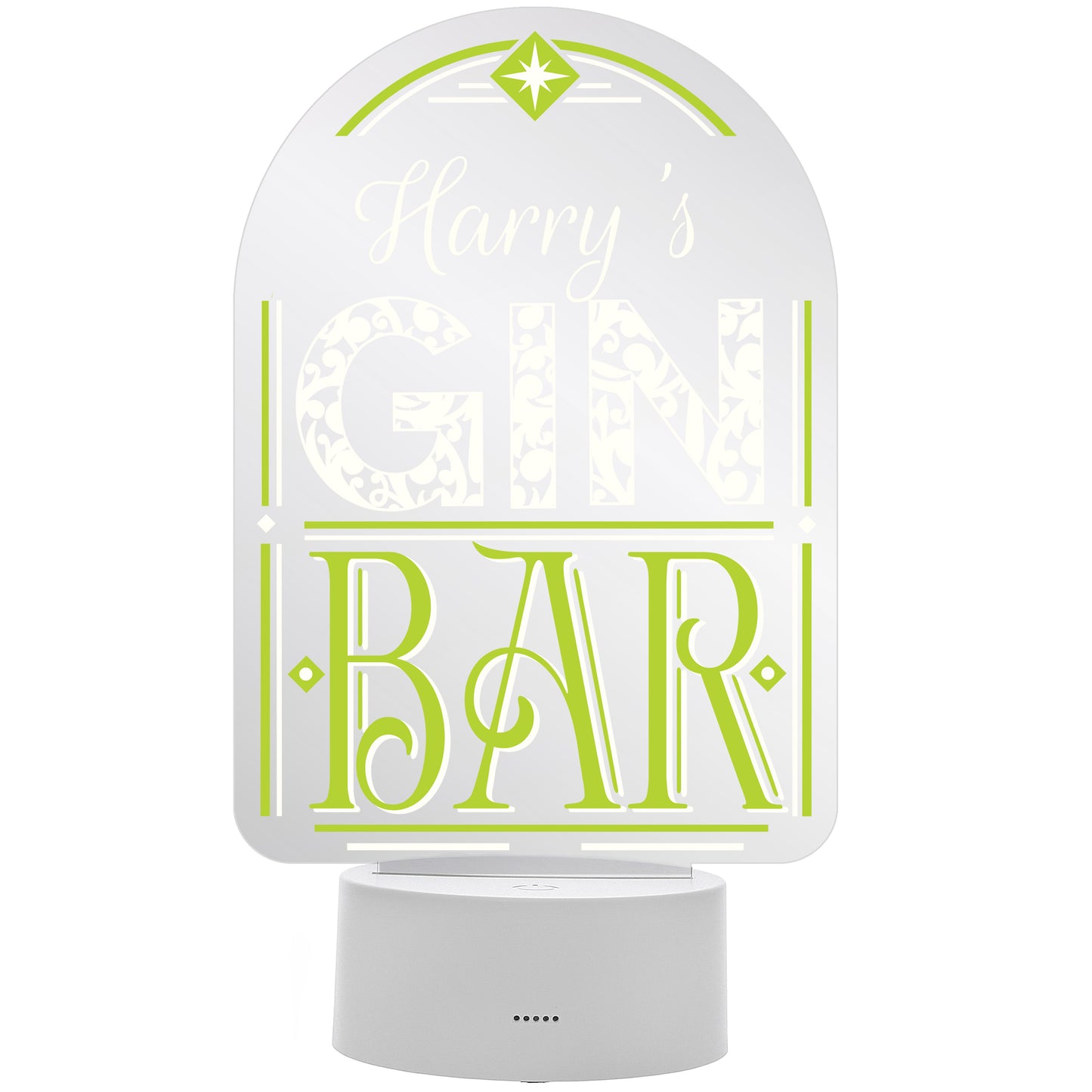 Personalised LED Colour Changing Gin Bar Sign - image 5