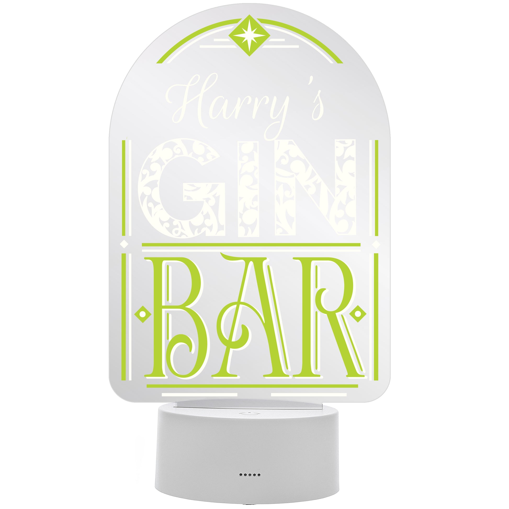 Personalised LED Colour Changing Gin Bar Sign - image 5