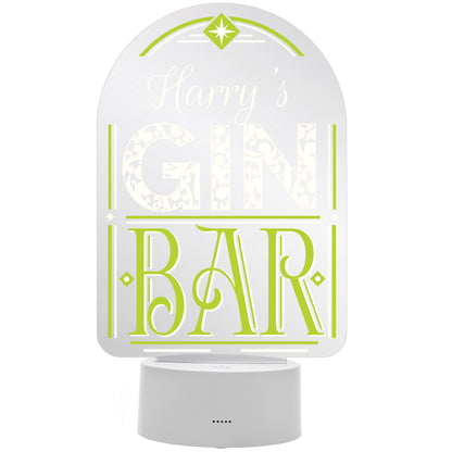 Personalised LED Colour Changing Gin Bar Sign - image 5