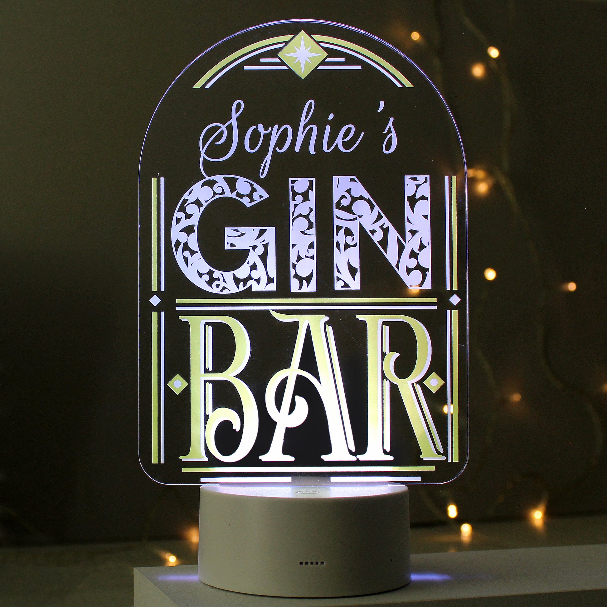 Personalised LED Colour Changing Gin Bar Sign - image 6
