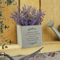 Personalised Botanical Concrete Plant Pot from Heartfelt Gifts