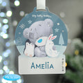 Personalised Winter Explorer Tiny Tatty Teddy Acrylic Snow Globe Decoration from Heartfelt Gifts