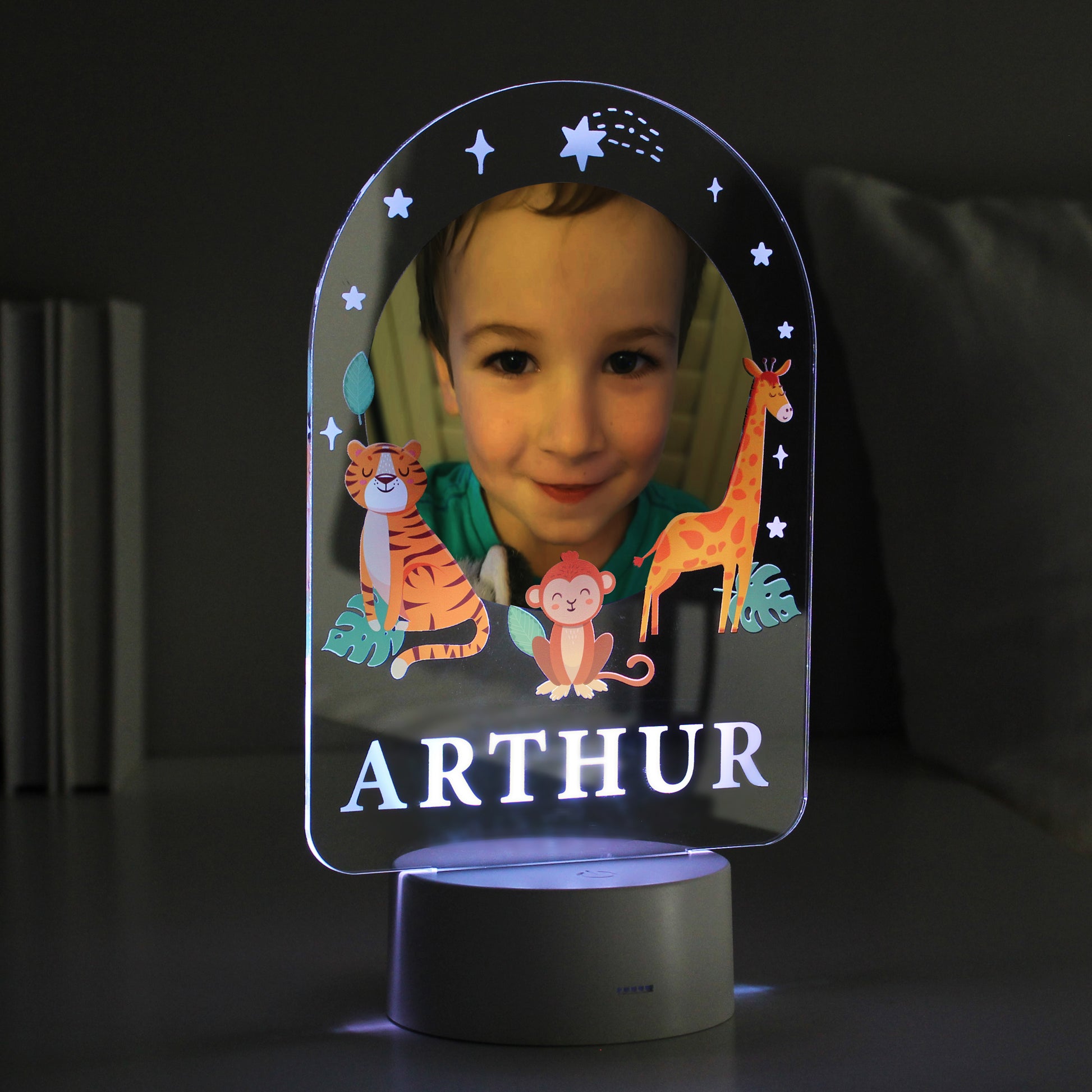 Personalised Animal Photo Upload LED Colour Changing Night Light from Heartfelt Gifts