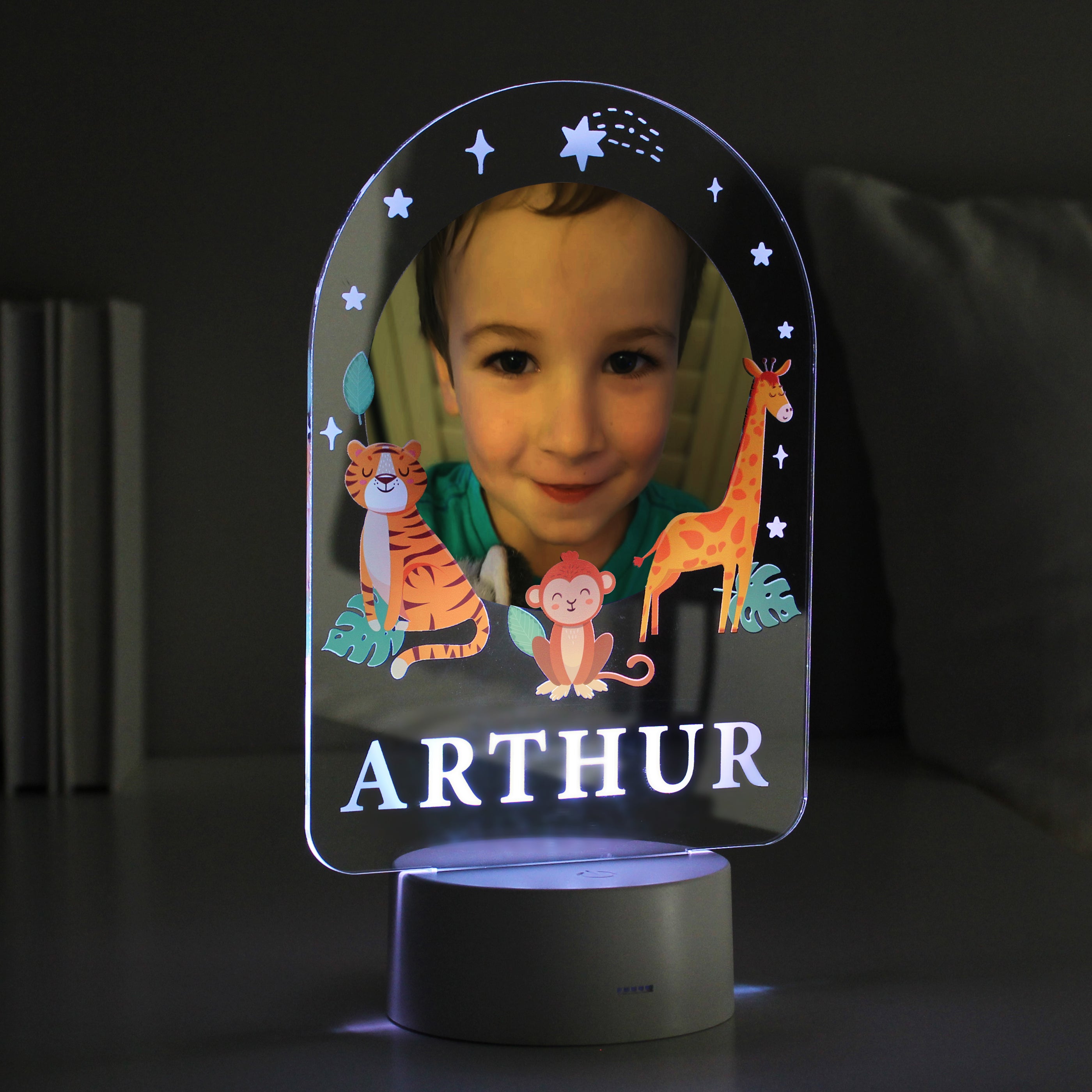 Personalised Animal Photo Upload LED Colour Changing Night Light from Heartfelt Gifts