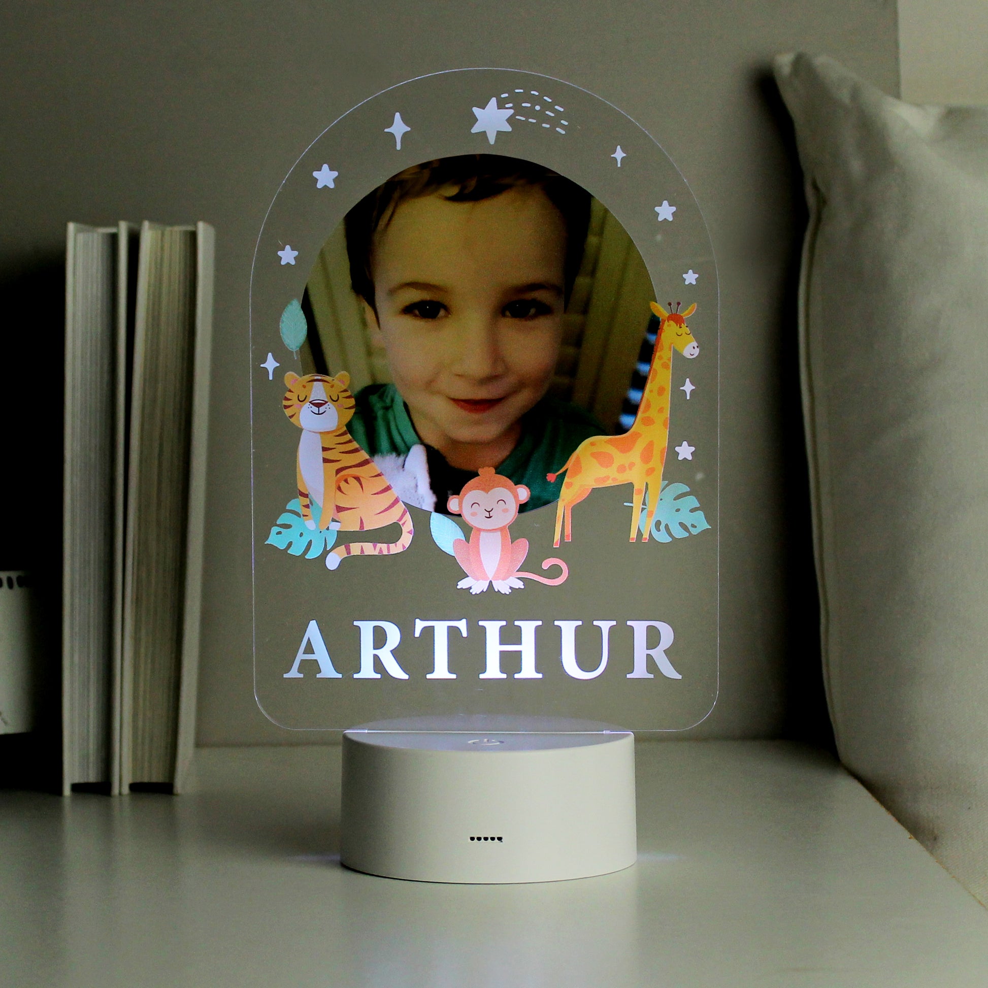 Personalised Animal Photo Upload LED Colour Changing Night Light - image 4