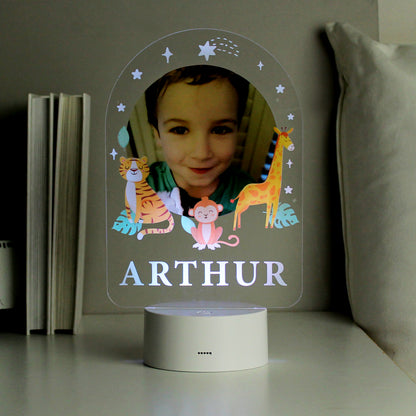 Personalised Animal Photo Upload LED Colour Changing Night Light - image 4