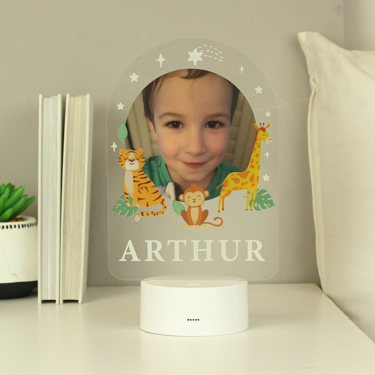 Personalised Animal Photo Upload LED Colour Changing Night Light - image 5