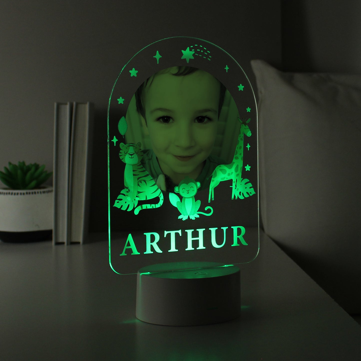Personalised Animal Photo Upload LED Colour Changing Night Light - image 7