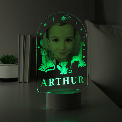 Personalised Animal Photo Upload LED Colour Changing Night Light - image 7