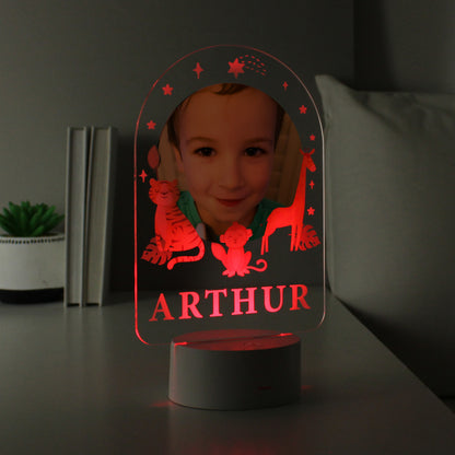 Personalised Animal Photo Upload LED Colour Changing Night Light - image 8