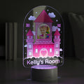 Personalised Pink Castle Photo Upload LED Colour Changing Night Light from Heartfelt Gifts