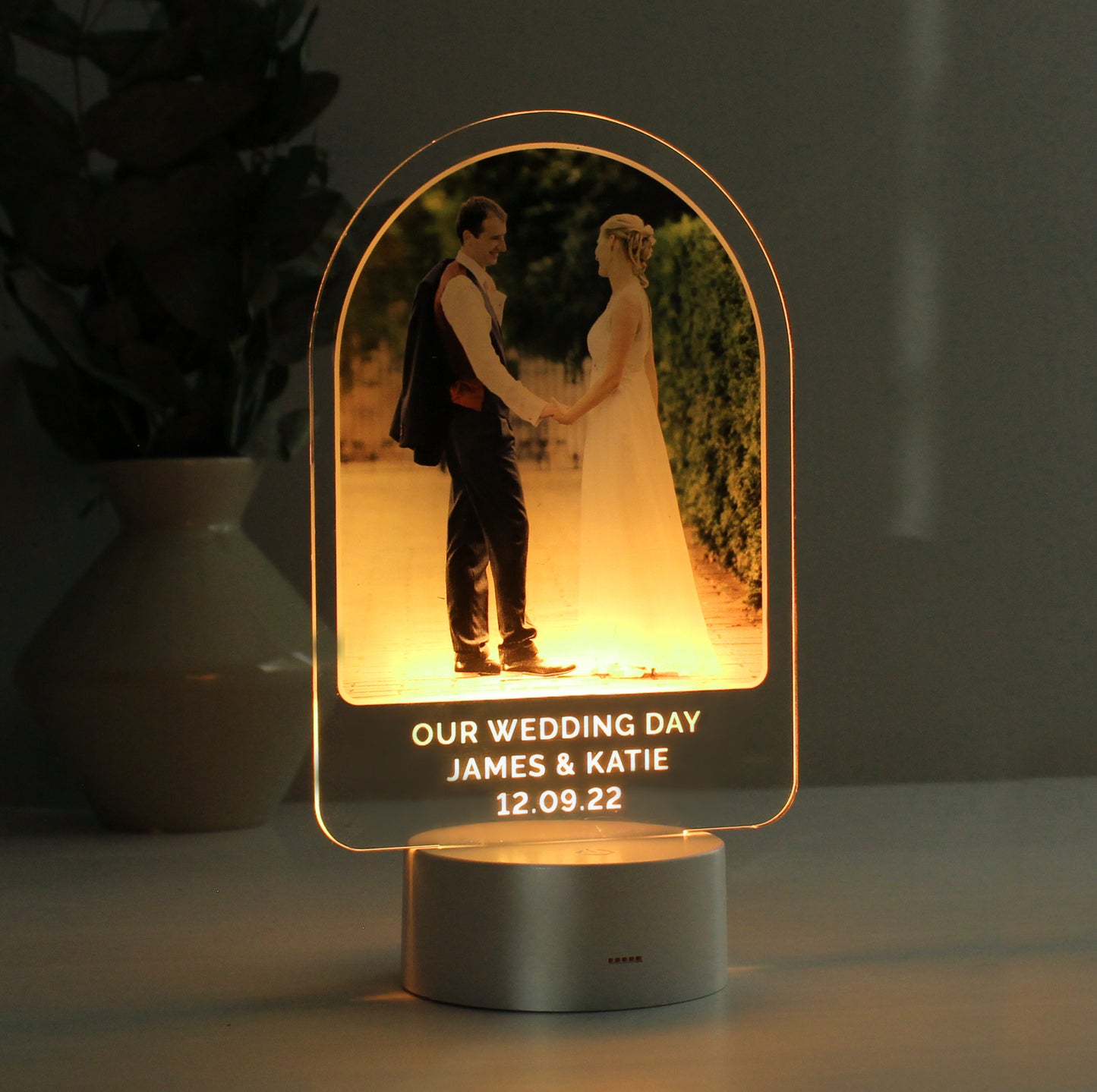 Personalised Free Text & Photo Upload LED Colour Changing Light - image 3