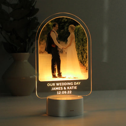 Personalised Free Text & Photo Upload LED Colour Changing Light - image 3