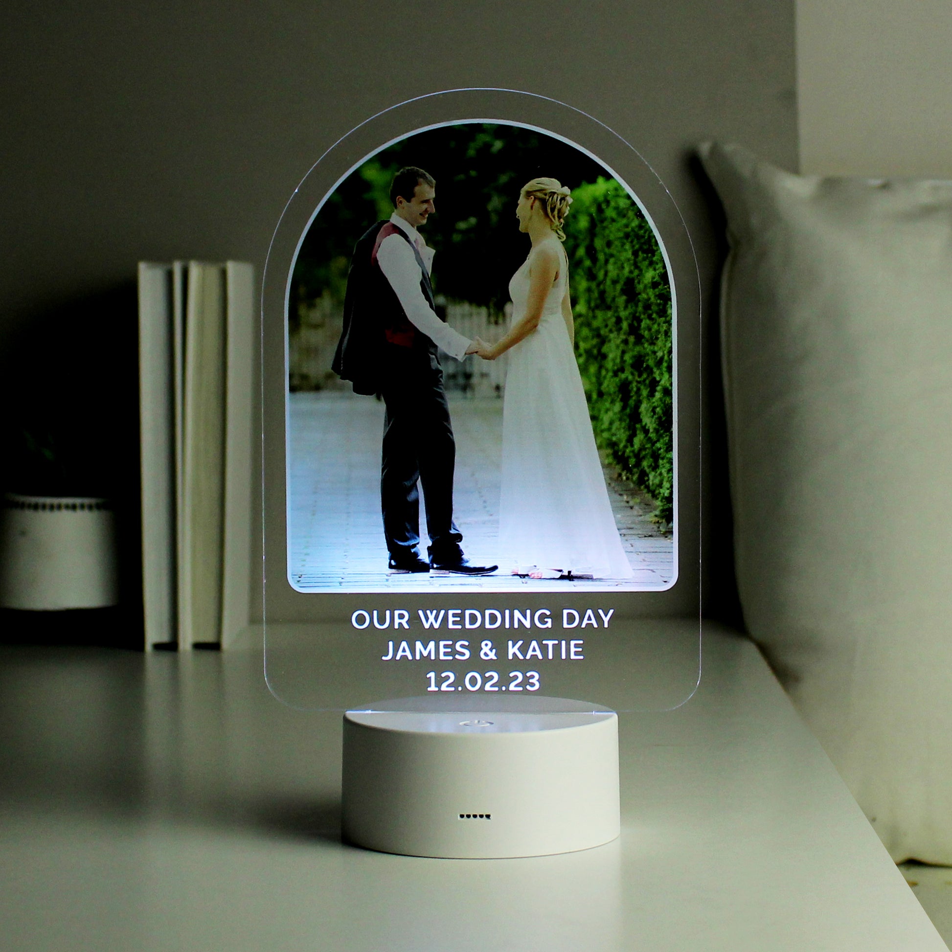 Personalised Free Text & Photo Upload LED Colour Changing Light - image 4