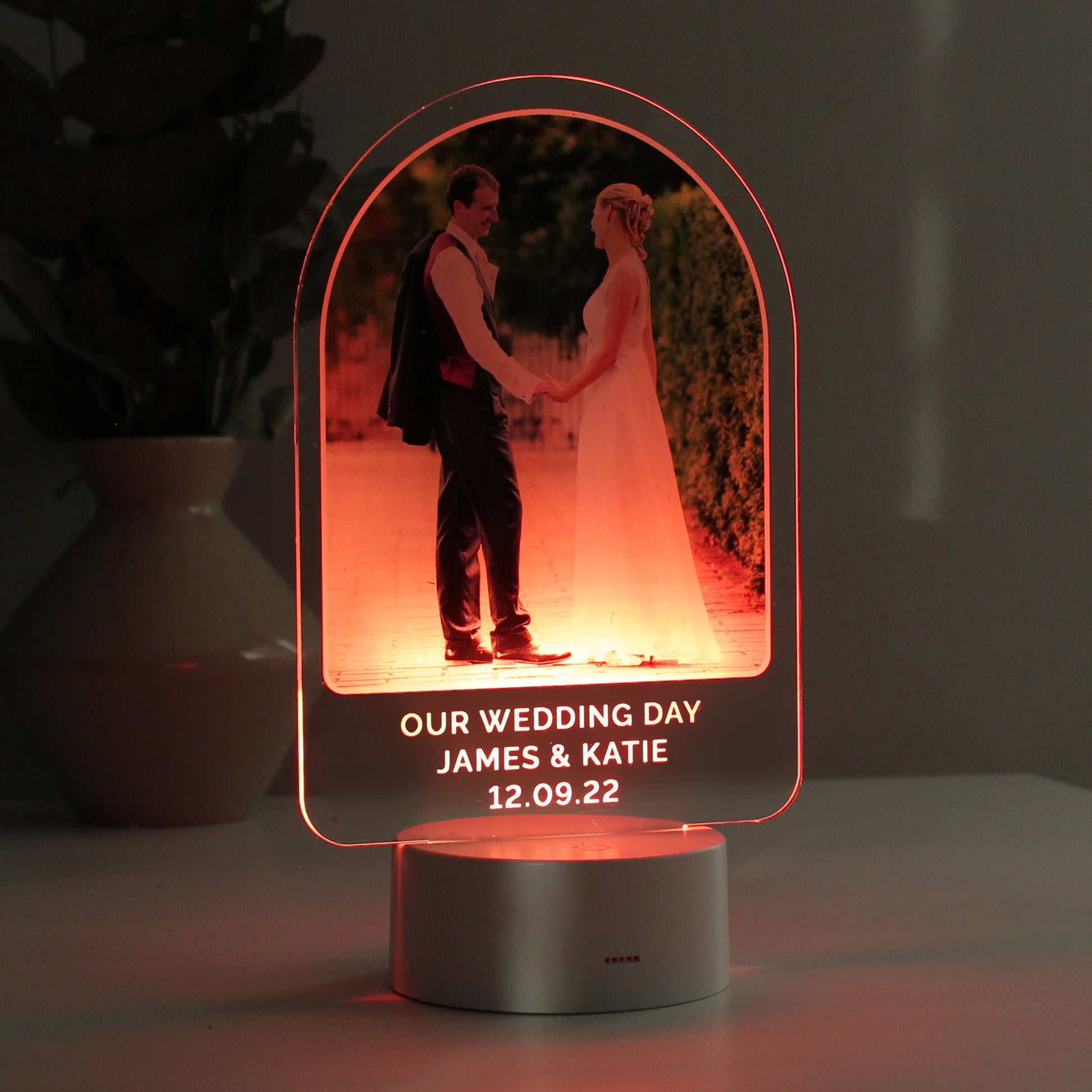 Personalised Free Text & Photo Upload LED Colour Changing Light - image 7