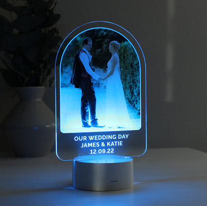 Personalised Free Text & Photo Upload LED Colour Changing Light - image 8