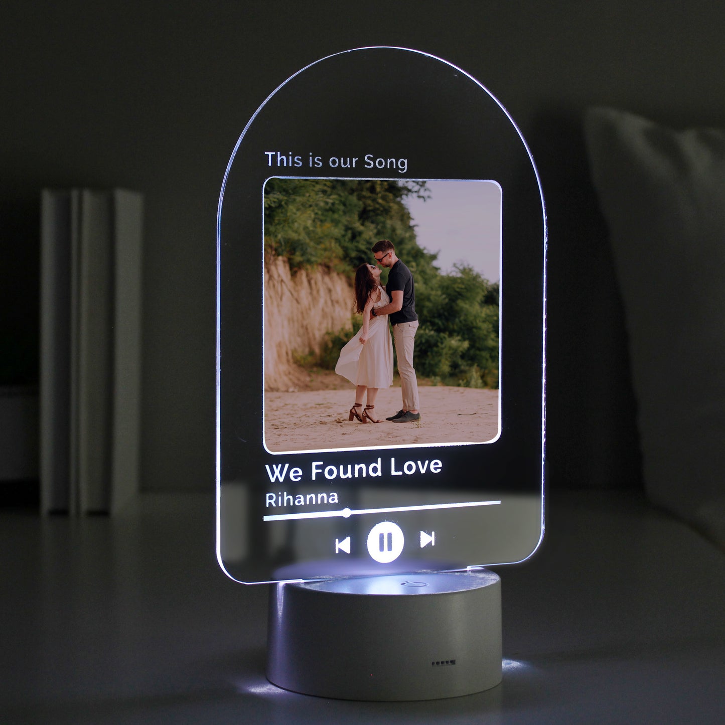 Personalised Our Song Photo Upload LED Colour Changing Light from Heartfelt Gifts