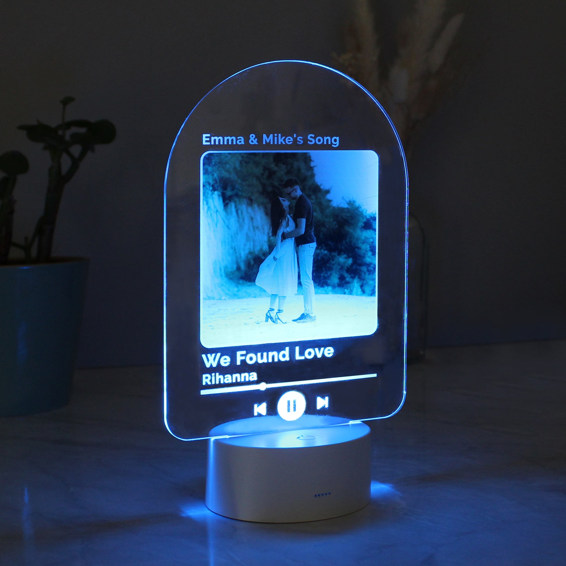 Personalised Our Song Photo Upload LED Colour Changing Light - image 11