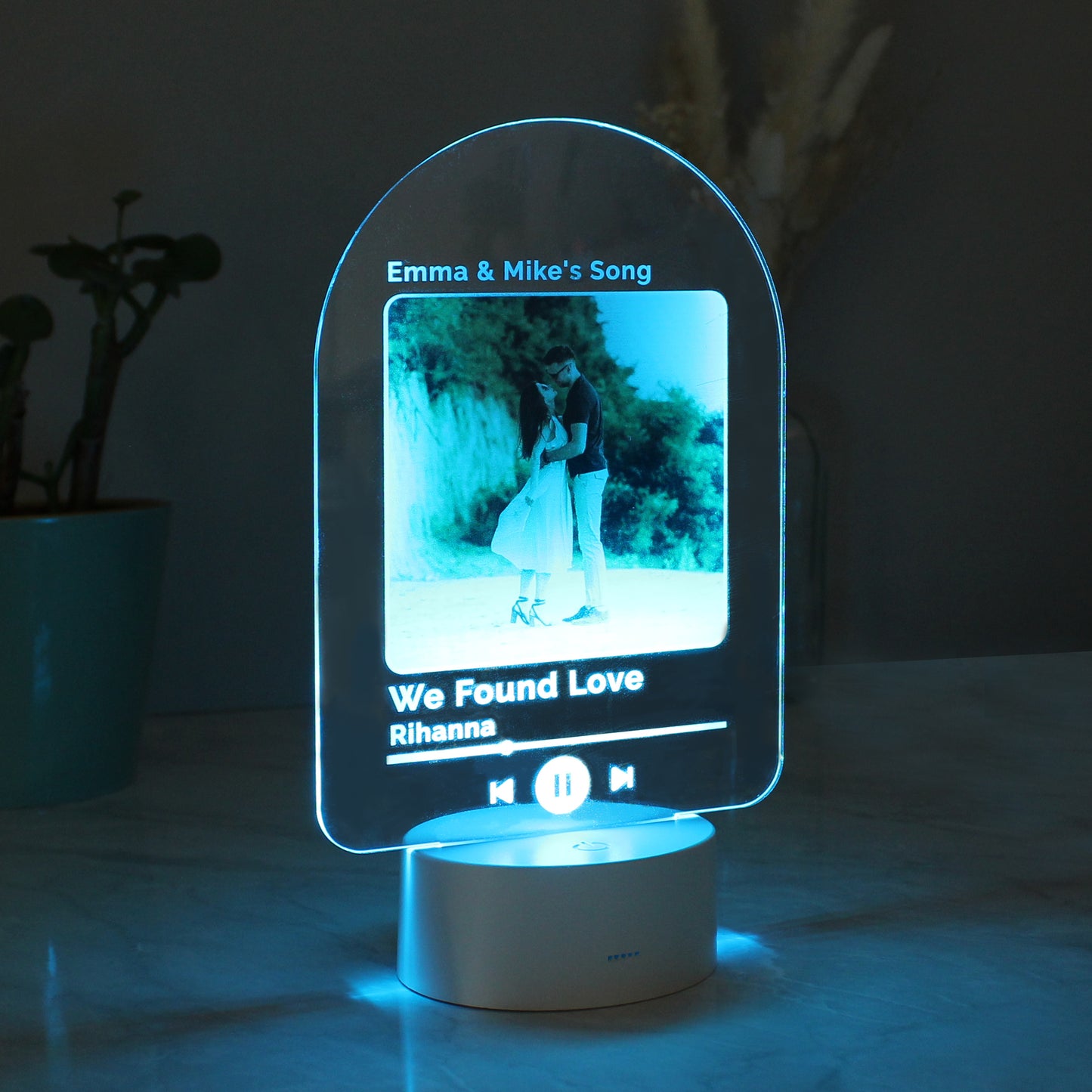 Personalised Our Song Photo Upload LED Colour Changing Light - image 9