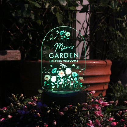 Personalised Flower Garden Outdoor Solar Light - image 2