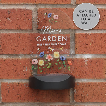 Personalised Flower Garden Outdoor Solar Light - image 5