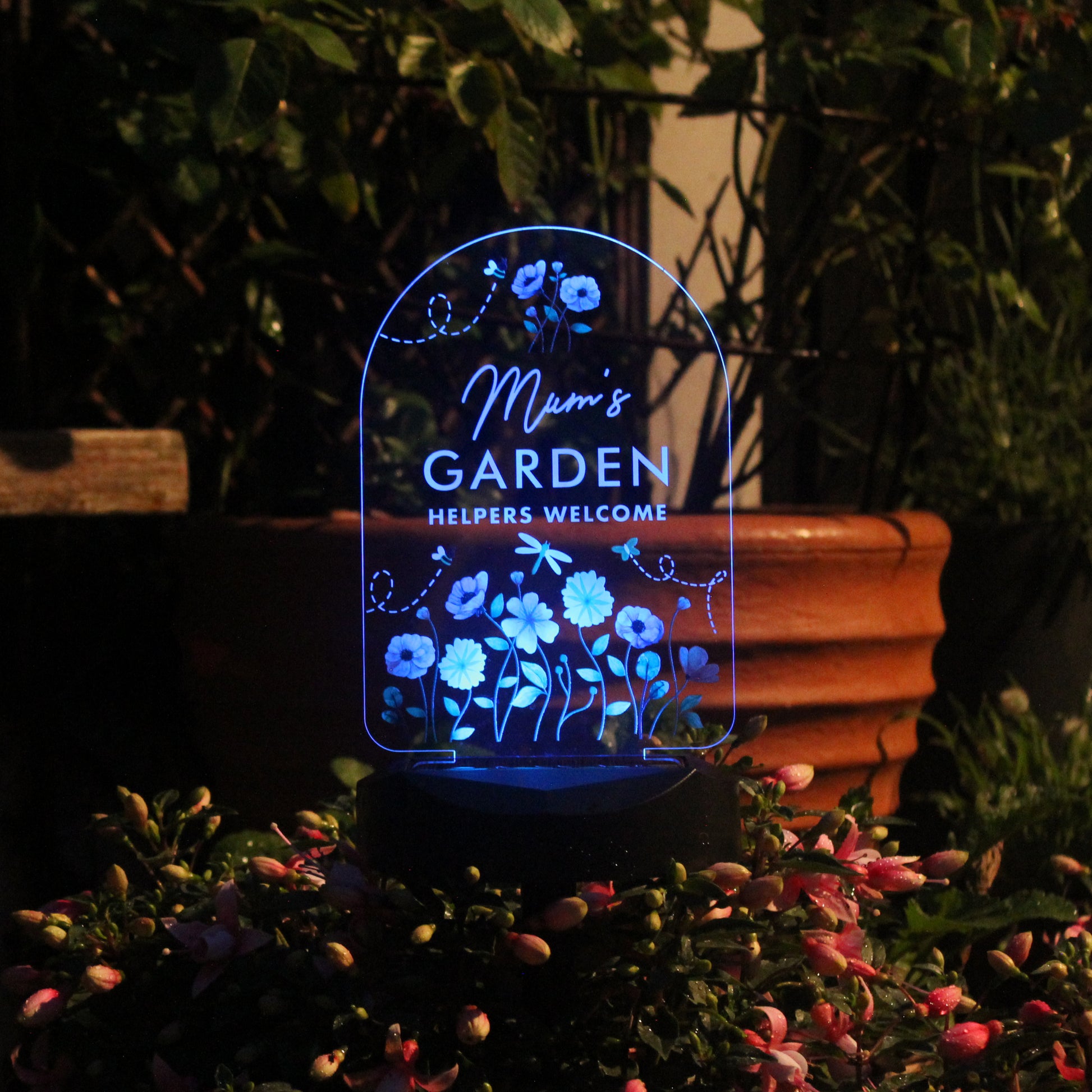Personalised Flower Garden Outdoor Solar Light - image 6