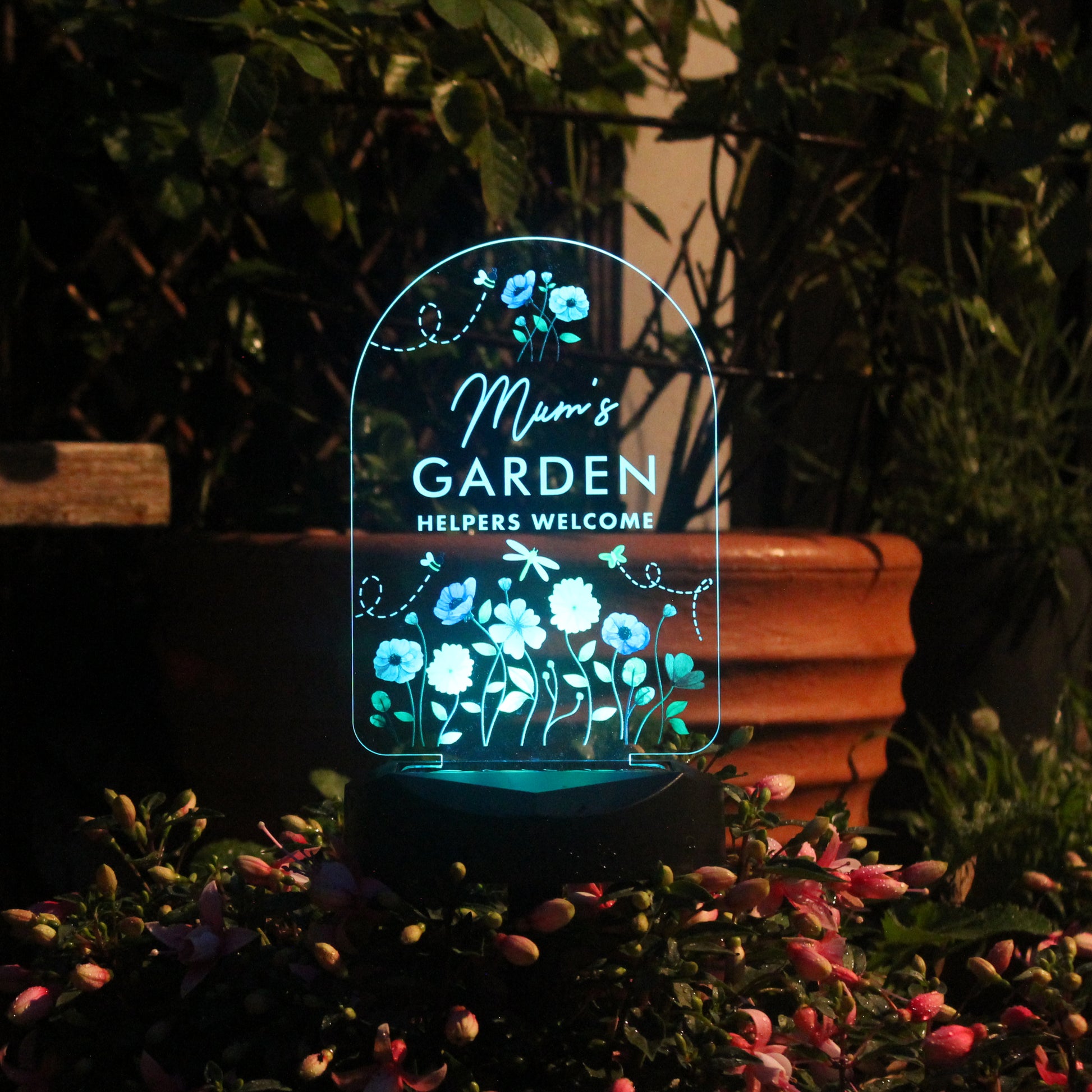 Personalised Flower Garden Outdoor Solar Light - image 7