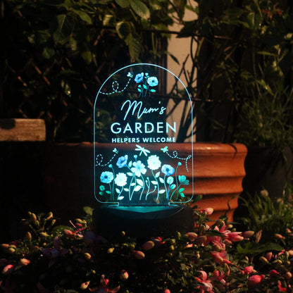 Personalised Flower Garden Outdoor Solar Light - image 7
