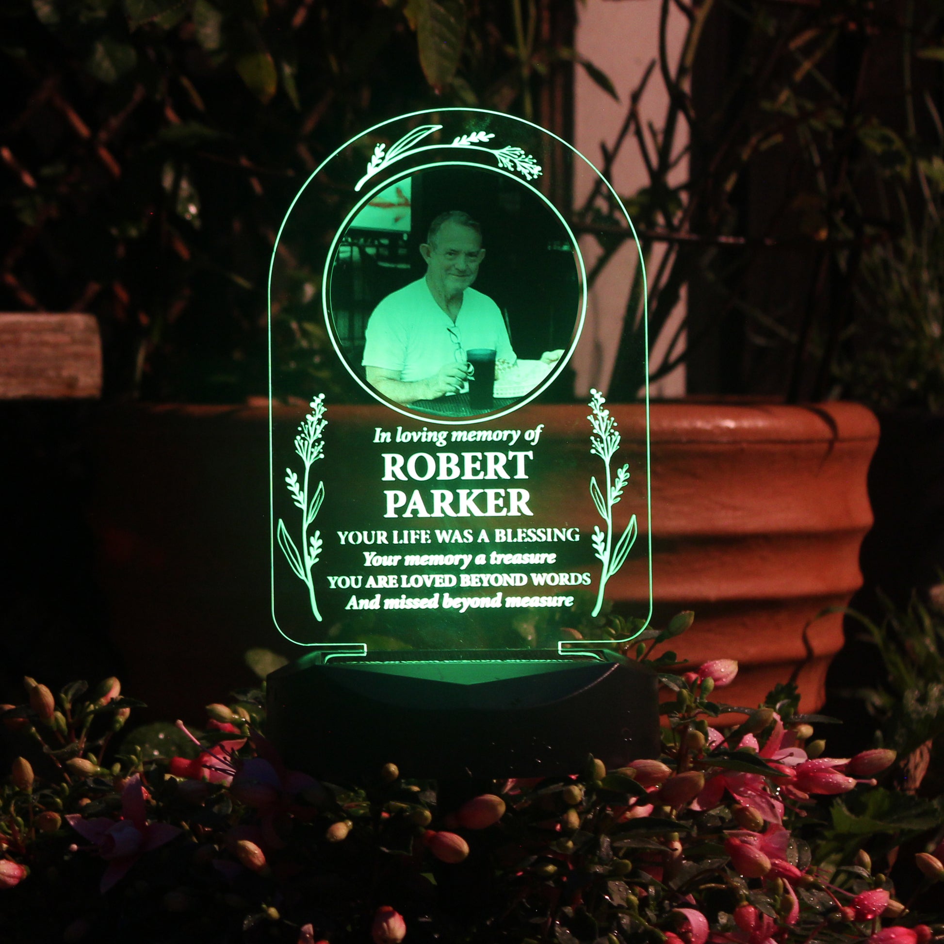 Personalised Memorial Solar Light - Photo Upload - image 2