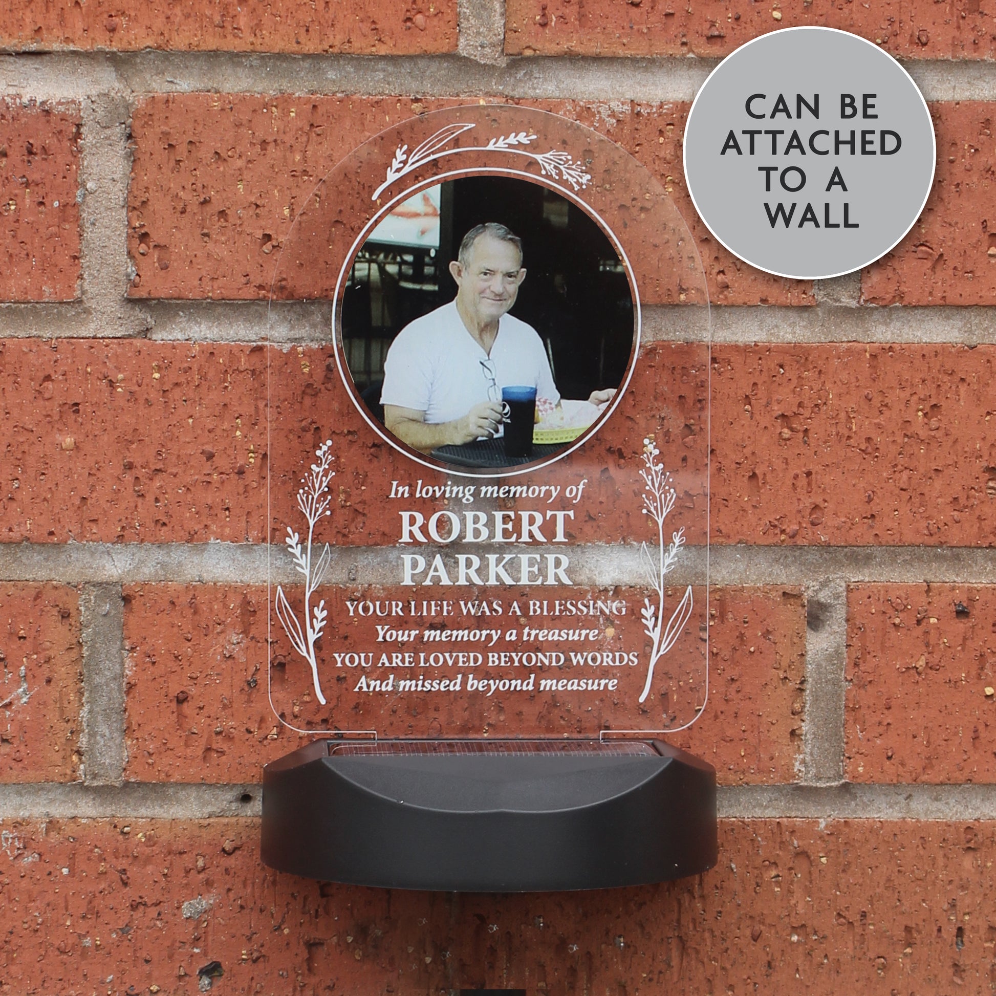 Personalised Memorial Solar Light - Photo Upload - image 5