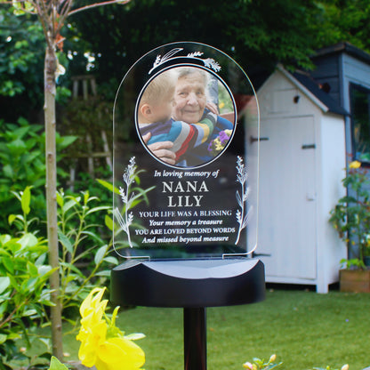 Personalised Memorial Solar Light - Photo Upload - image 6