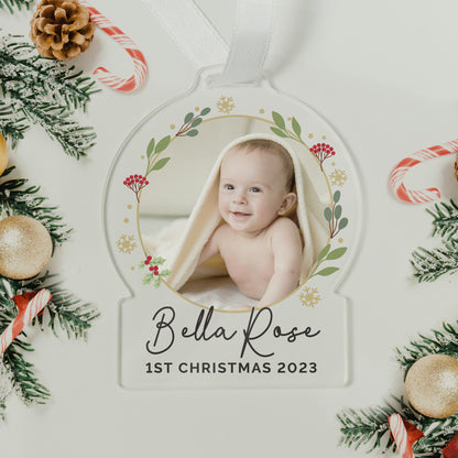 Personalised Photo Upload Acrylic Christmas Decoration - image 4
