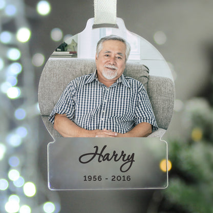 Personalised Photo Upload Acrylic Decoration - image 4