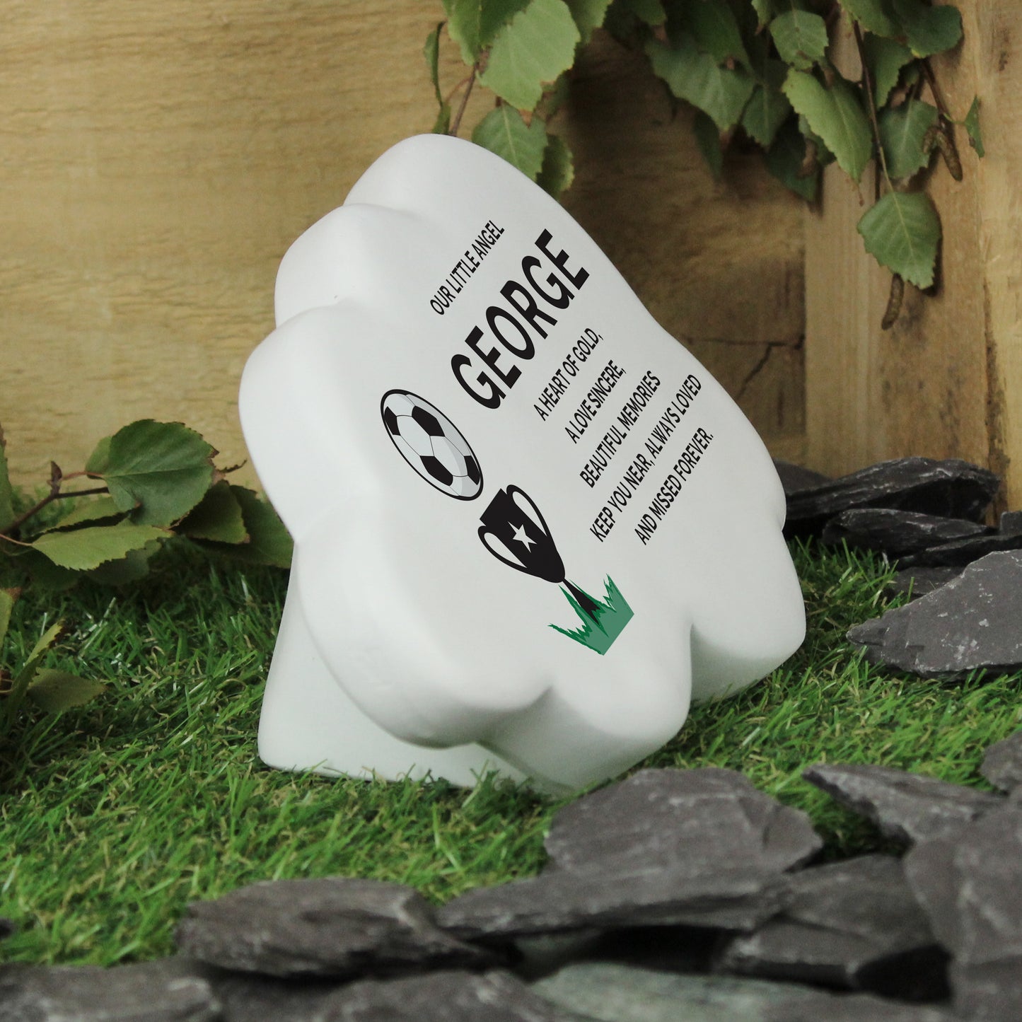Personalised Football Resin Memorial Cloud - image 3