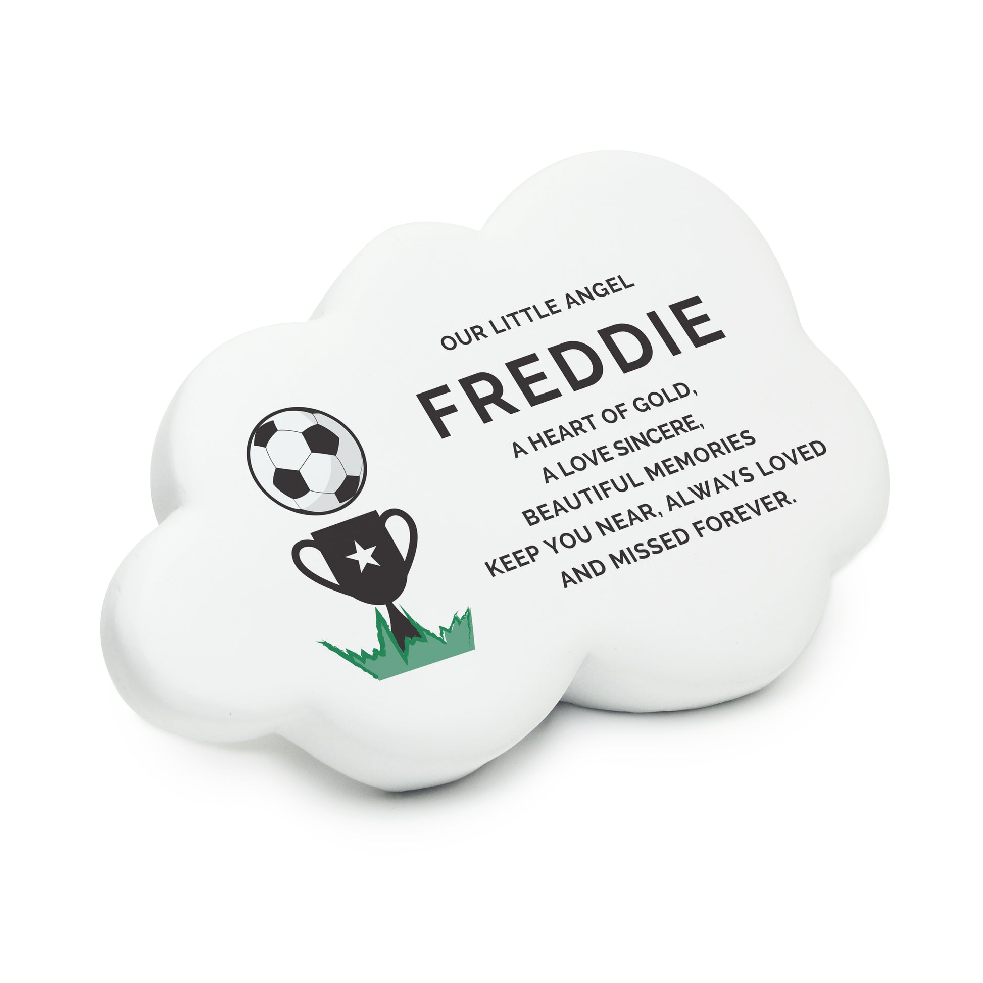 Personalised Football Resin Memorial Cloud - image 5