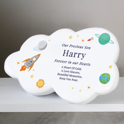 Personalised Space Resin Memorial Cloud - image 2