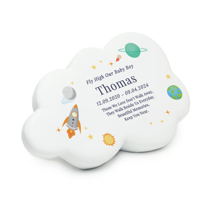 Personalised Space Resin Memorial Cloud - image 5
