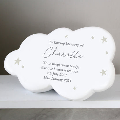 Personalised Stars Resin Memorial Cloud - image 3