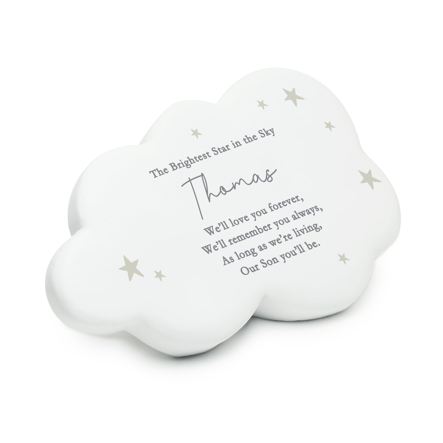 Personalised Stars Resin Memorial Cloud - image 5